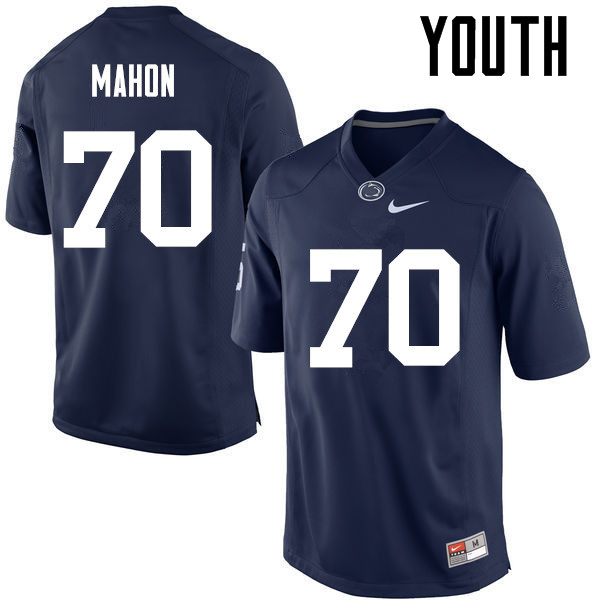 Youth Penn State Nittany Lions #70 Brendan Mahon College Football Jerseys-Navy